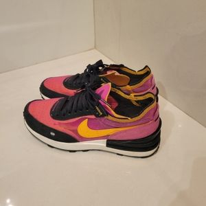 Nike Waffle One Active Fuchsia (Women 6.5) Pink, Yellow & Black